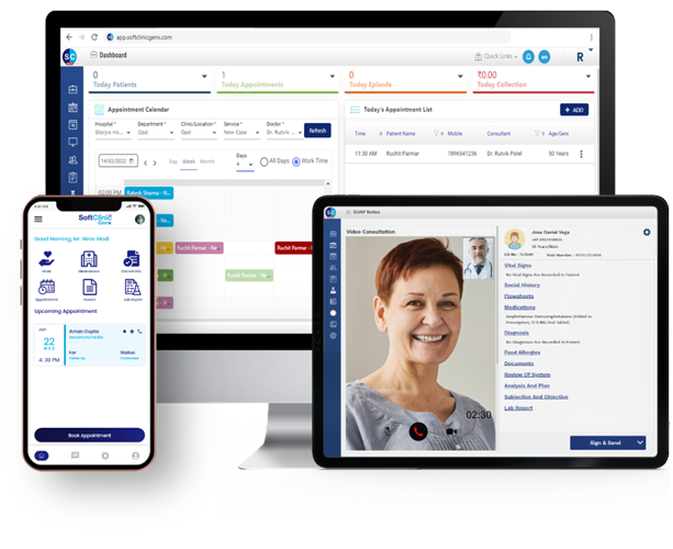 SoftClinic GenX across devices